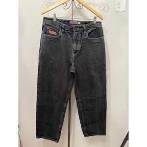 Empyre Black Washed Jeans Size34 Streetwear Denim Pants Y2K Skater